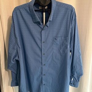Tommy Bahama Men’s Blue LS Button Down Sarasota Stretch 3XLB